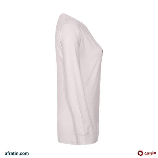 خرید آنلاین تی شرت آستین بلند زنانه مدل مدل گوزن کد 7536 رنگ سفید