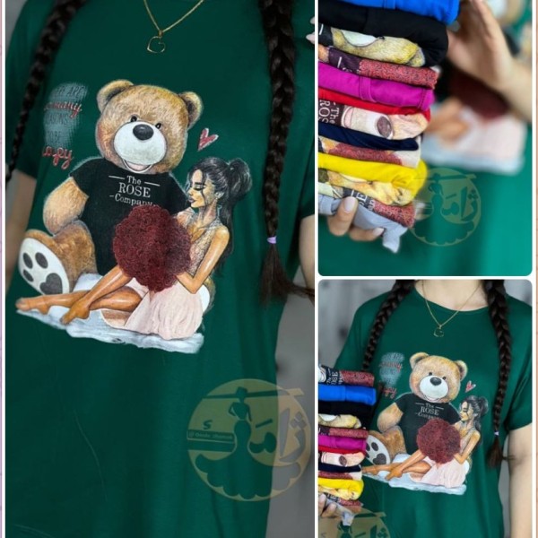 خرید اینترنتی تیشرت زنانه خرس دختر